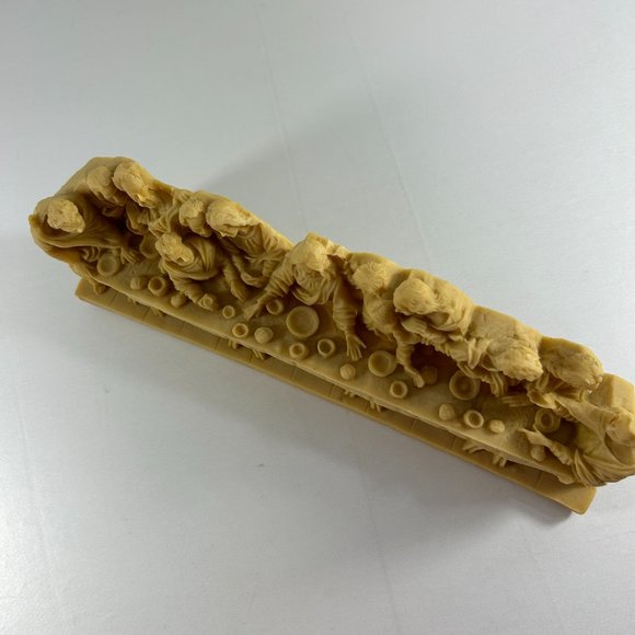 The Last Supper Resin 3D Statue Religious Apostles Jesus Mexico Beige Christian - Picture 5 of 11